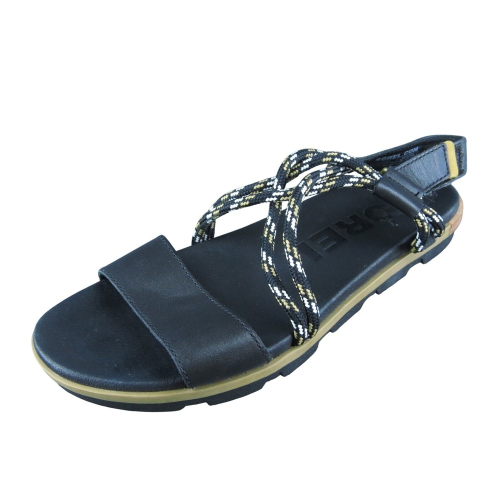 Sorel Torpeda Sandal II Womens Strappy Sandal Size‎ 8.5 Casual Black Sahara